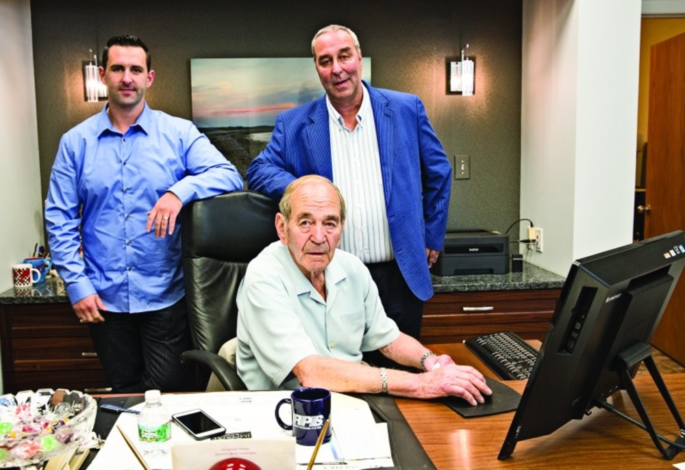 Imperial Pearl has been run by three generations of the Bazar family. Center, Father, Banice, 87-year-old CEO; right, son and company’s president, Peter;  and left, grandson, Josh, chief marketing officer. /PHOTO | IMPERIAL PEARL
